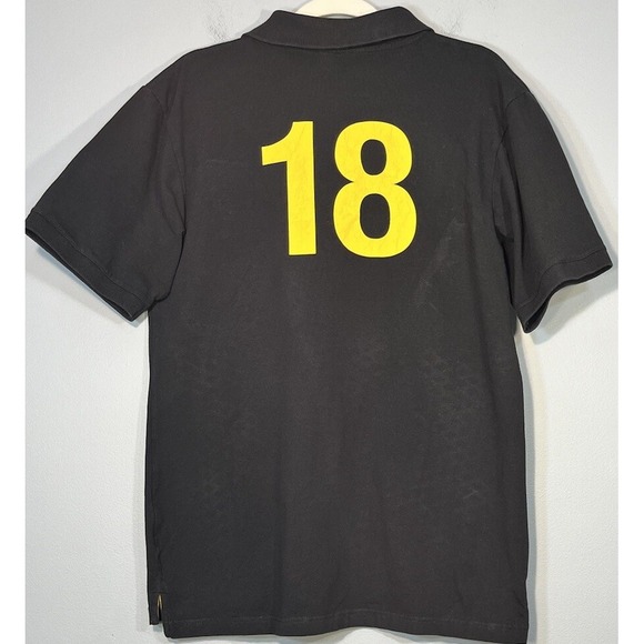 Al Capone Polo Shirt Mens Extra Large Black Nuber18 Cigarillo Short Sleeve - Picture 5 of 9